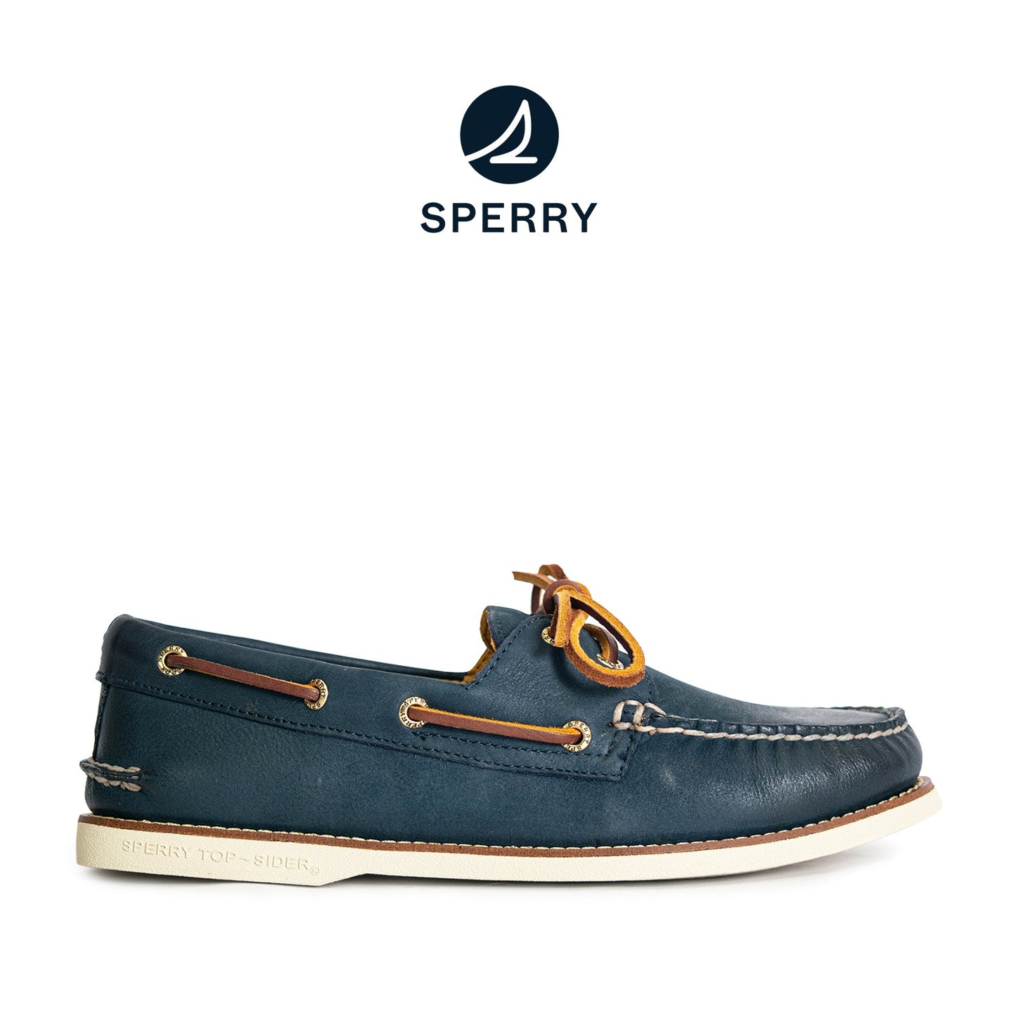 Sperry Men's Gold Authentic Original™ 2-Eye Boat Shoes Topsider - Navy (10398459)