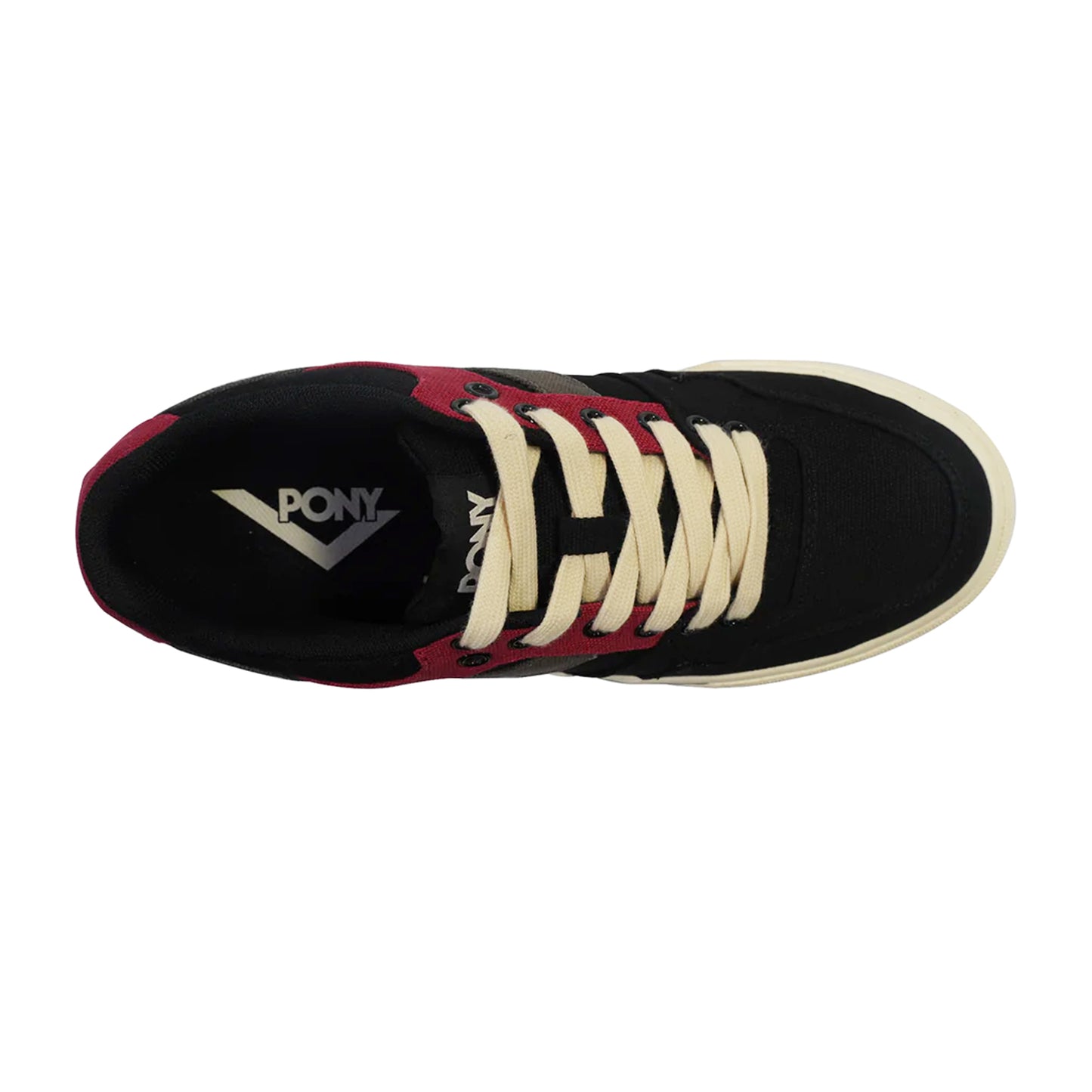 Pony Men's - Atop (Black/Dark Gull Gray/Red Dhalia)