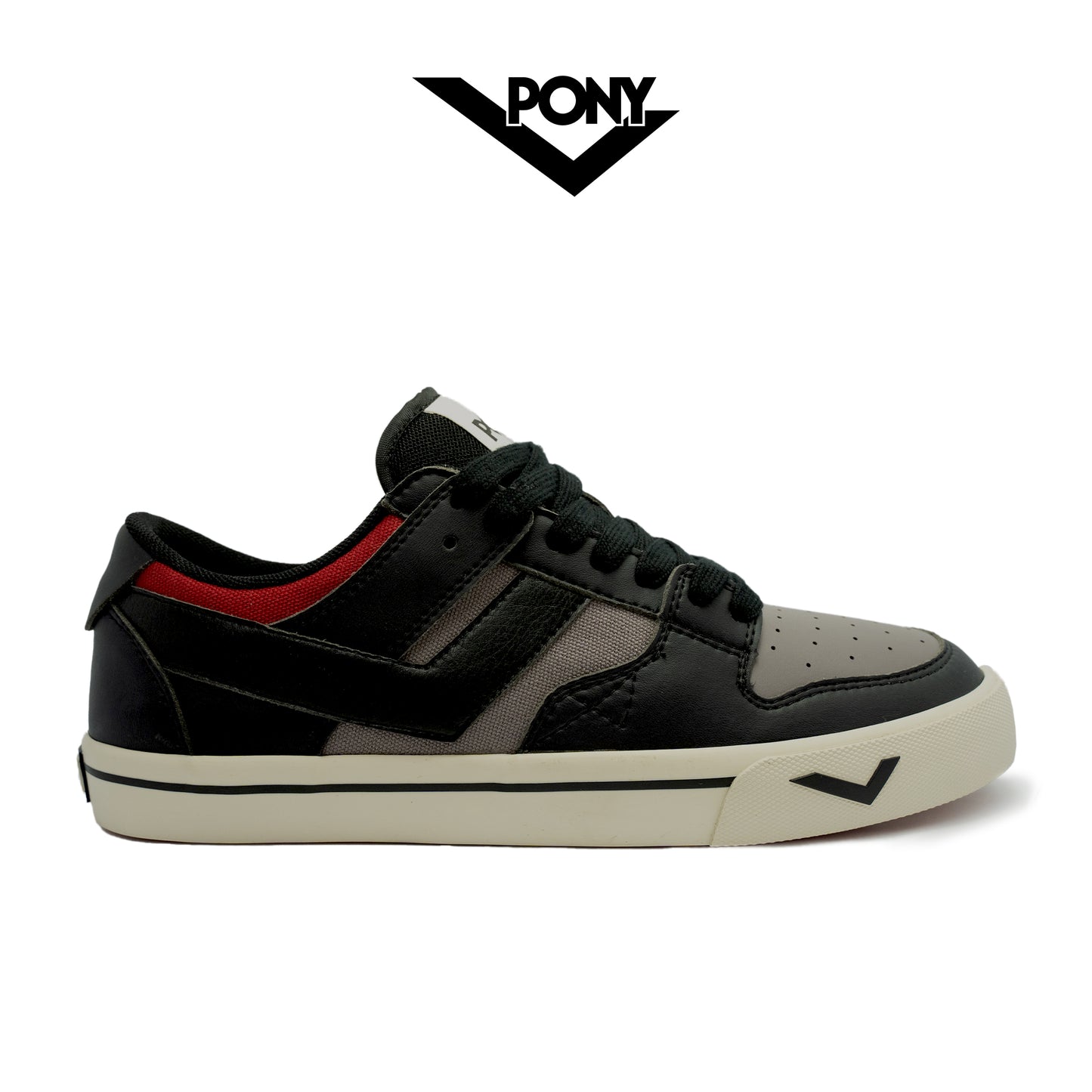 Pony Men's - Ellis (Frost Gray/Black/True Red)