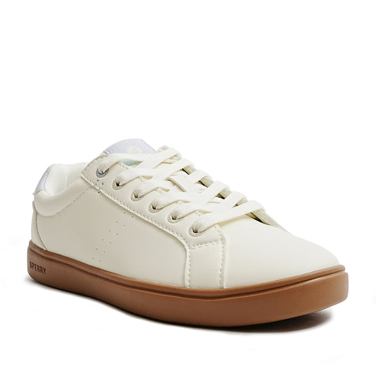 Sperry Women's Deck 90 Sneakers - Off White/Blue/Gum (25F04402)