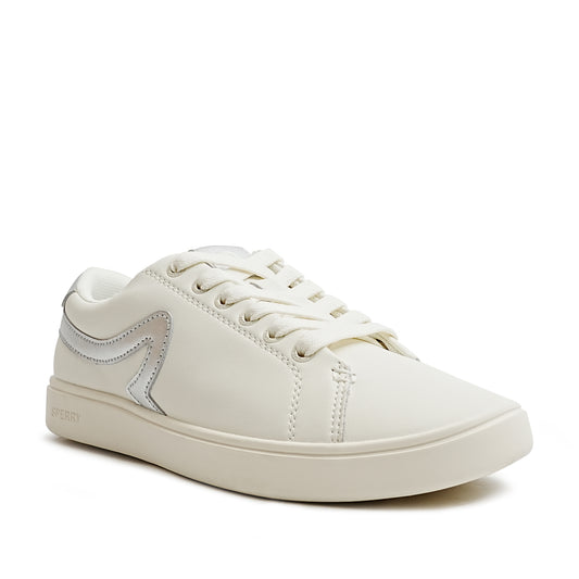 Sperry Women's Sandy 90 Leather Sneakers - Offwhite/Platinum (25F05902)