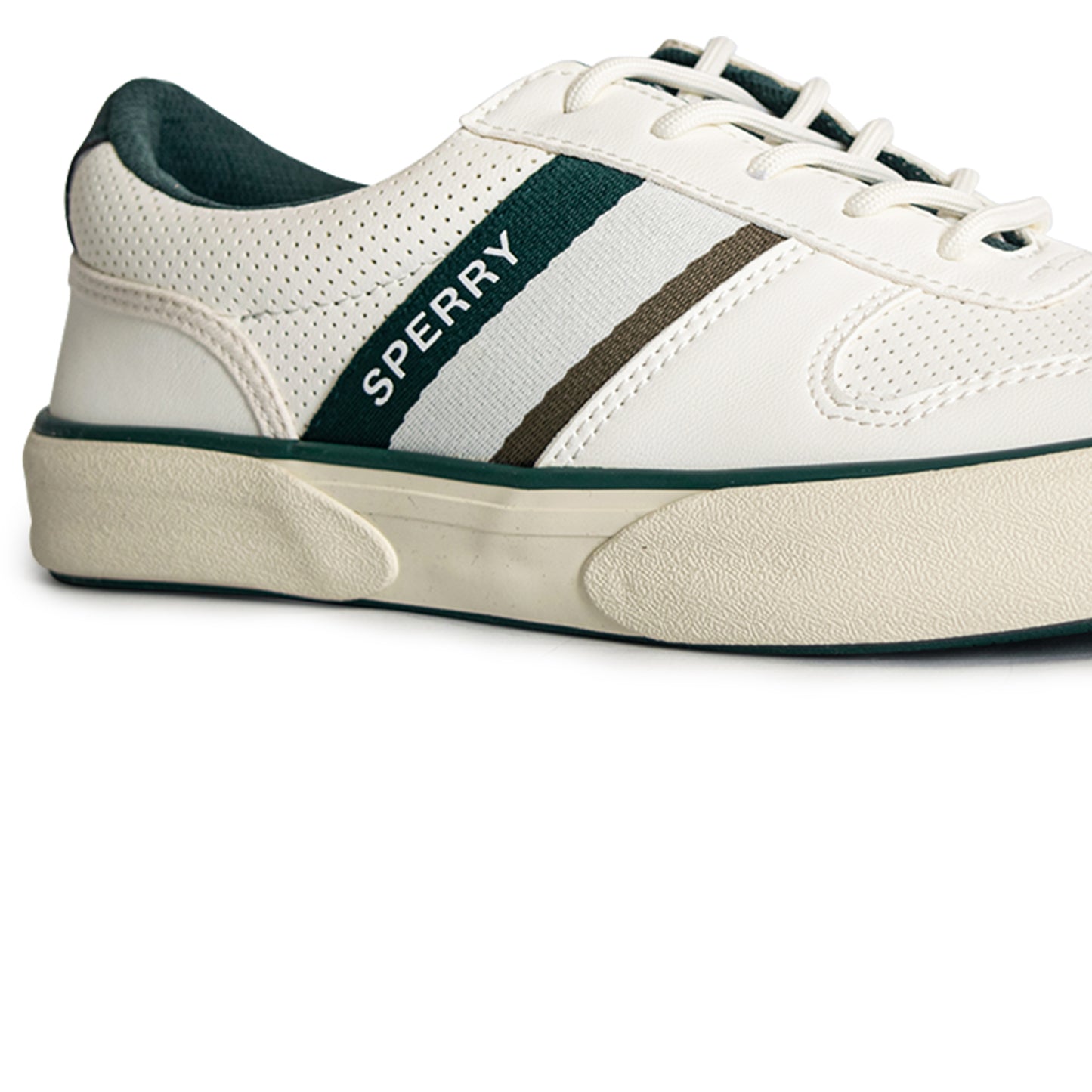 Sperry Men's Halyard Retro II Sneakers - Off-White/Dark Green (25S00521)