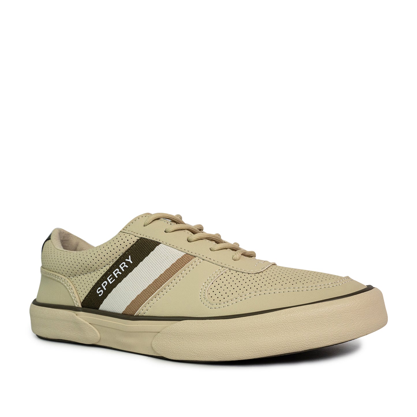Sperry Men's Halyard Retro II Sneakers - Off-White/Olive/Khaki (25S00541)