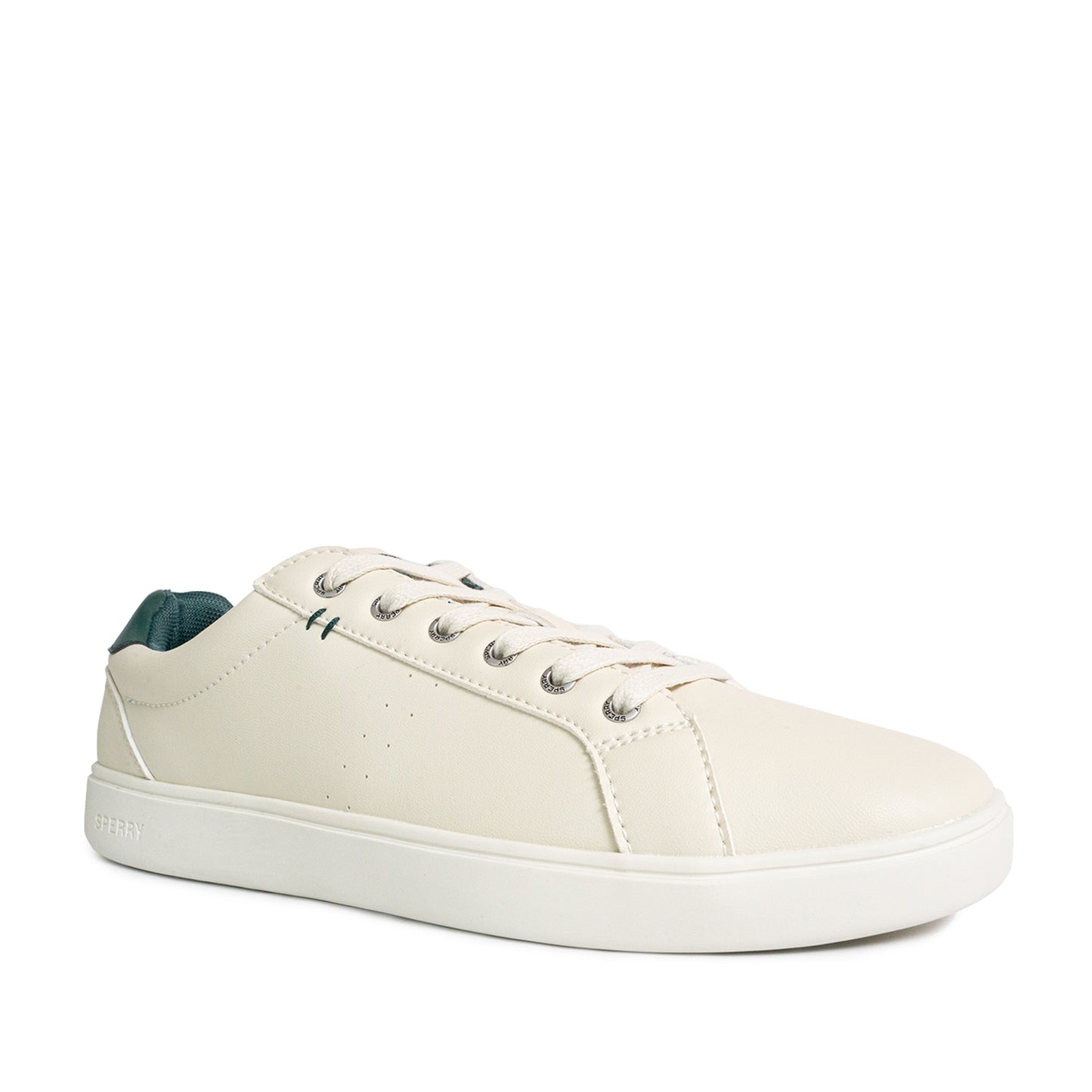 Sperry Men's Deck 90 LTT Leather Sneakers - OffWhite/Green (25S00561)