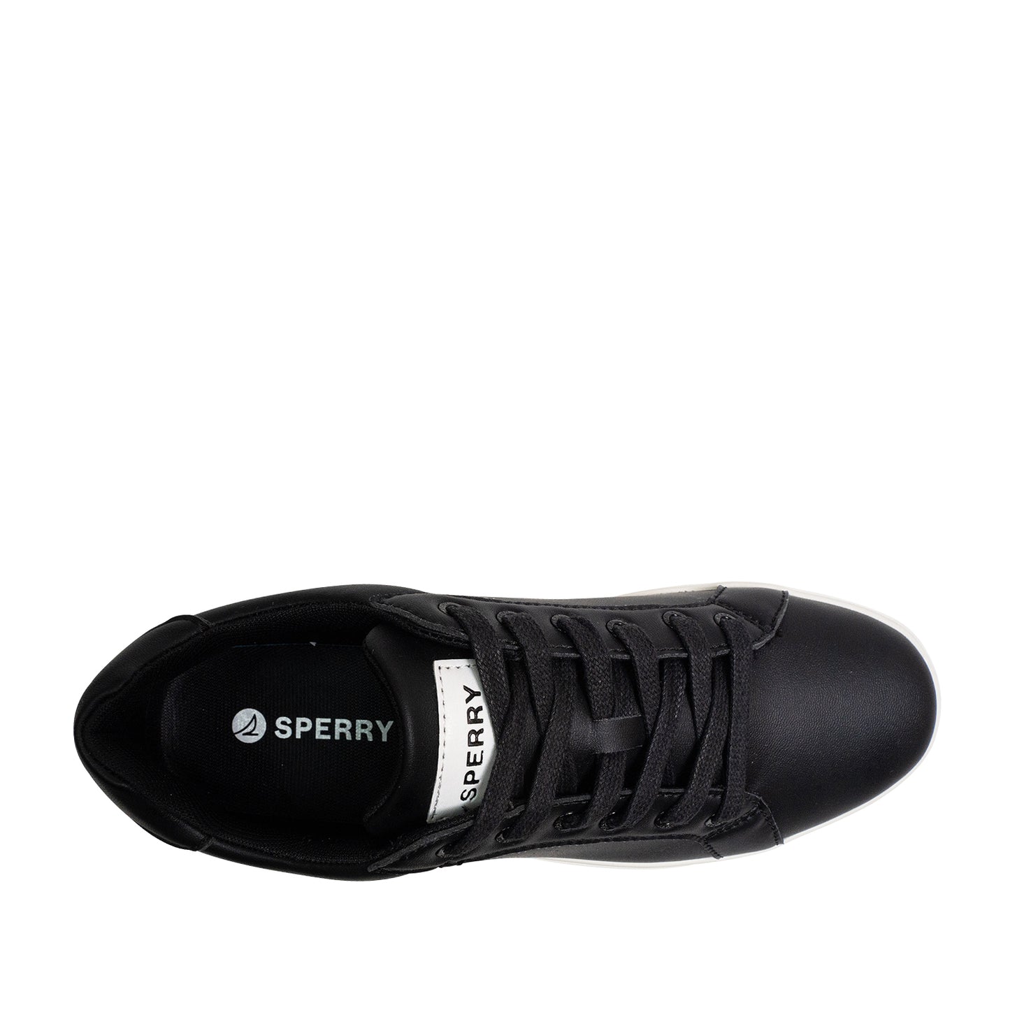 Sperry Men's Deck 90 LTT Leather Sneakers - Black/White (25S00571)