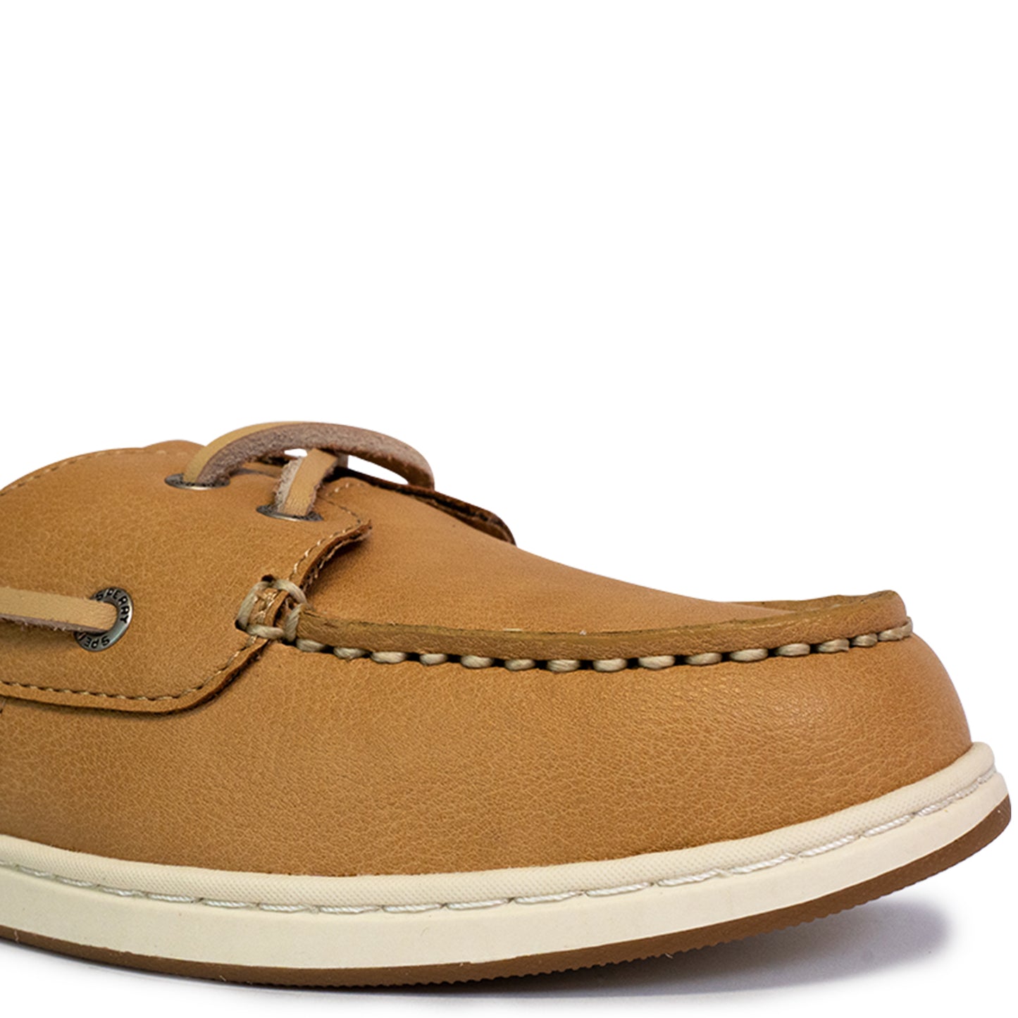 Sperry Women's Authentic Original™ Jewelfish 1-Eye Leather Boat Shoes Topsider - Light Tan/Off White (25S00712)