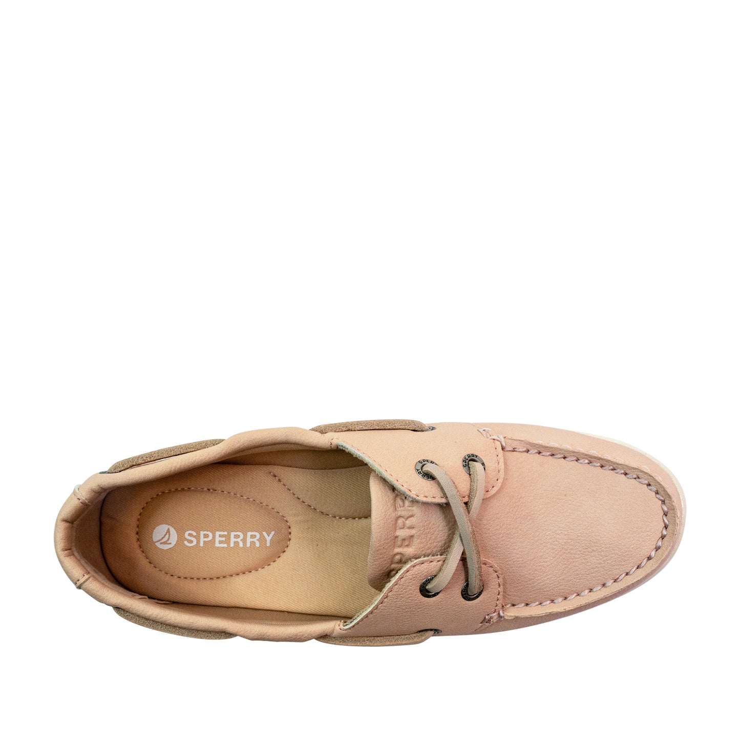 Sperry Women's Authentic Original™ Jewelfish 1-Eye Leather Boat Shoes Topsider - Rose Dust/Off White (25S00722)