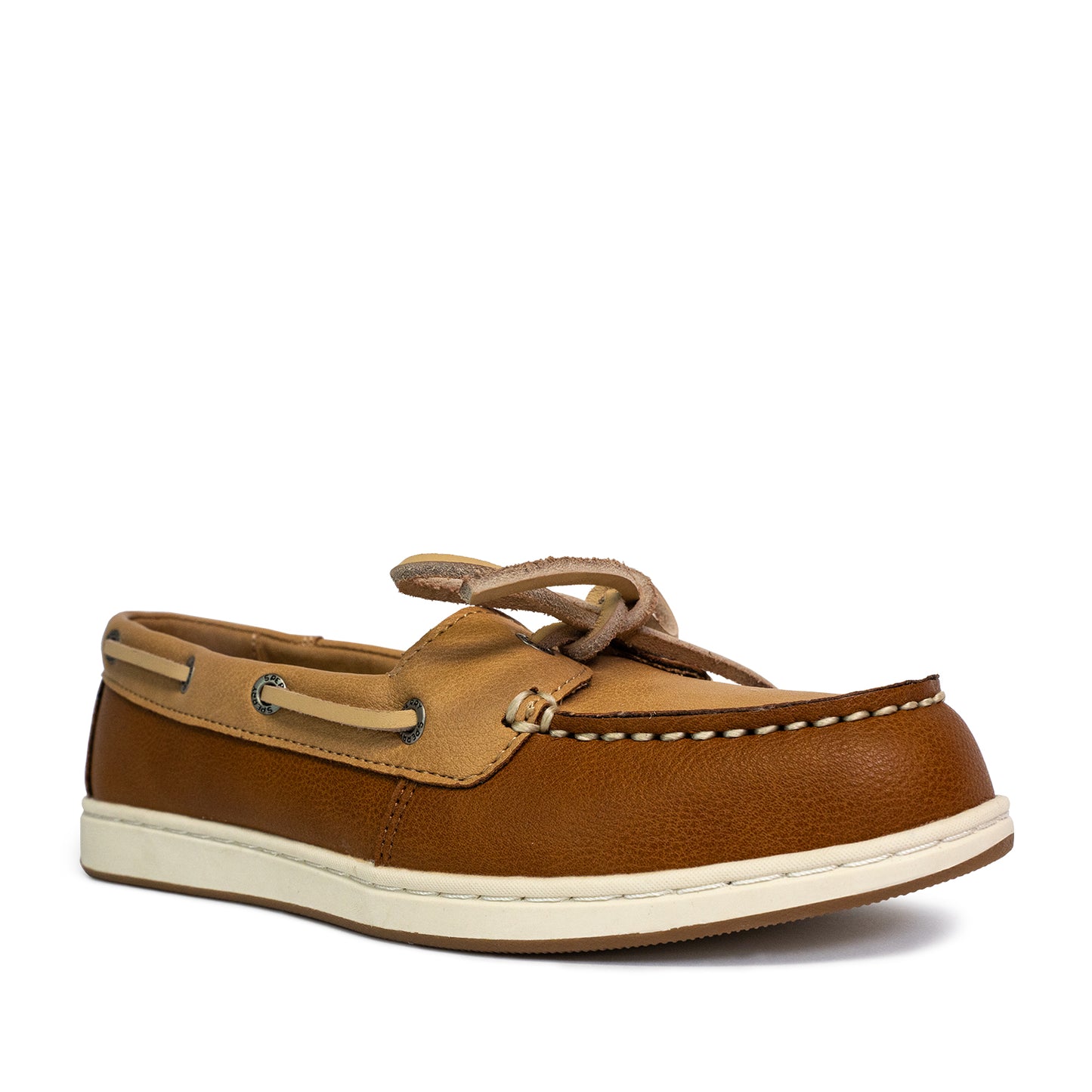 Sperry Women's Authentic Original™ Jewelfish 1-Eye Leather Boat Shoes Topsider - Light Tan/Dark Tan (25S00732)