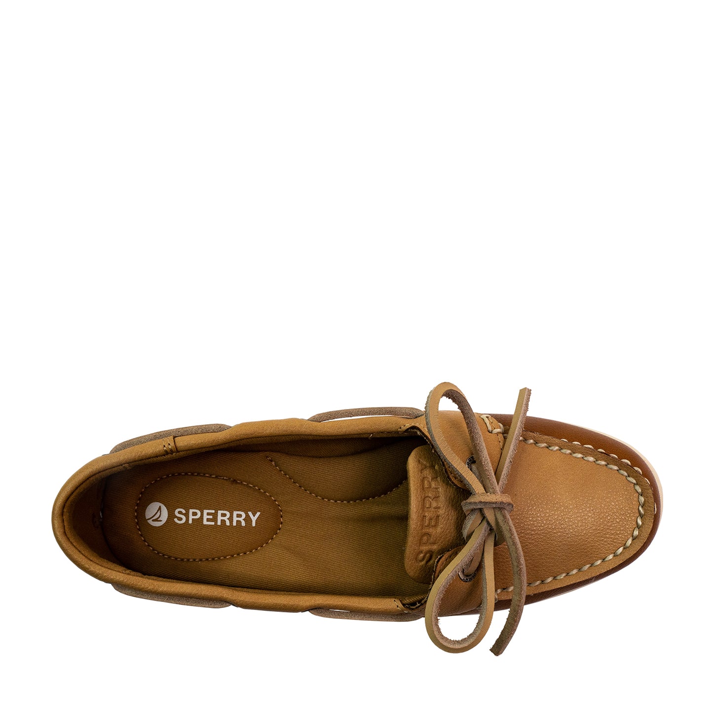 Sperry Women's Authentic Original™ Jewelfish 1-Eye Leather Boat Shoes Topsider - Light Tan/Dark Tan (25S00732)