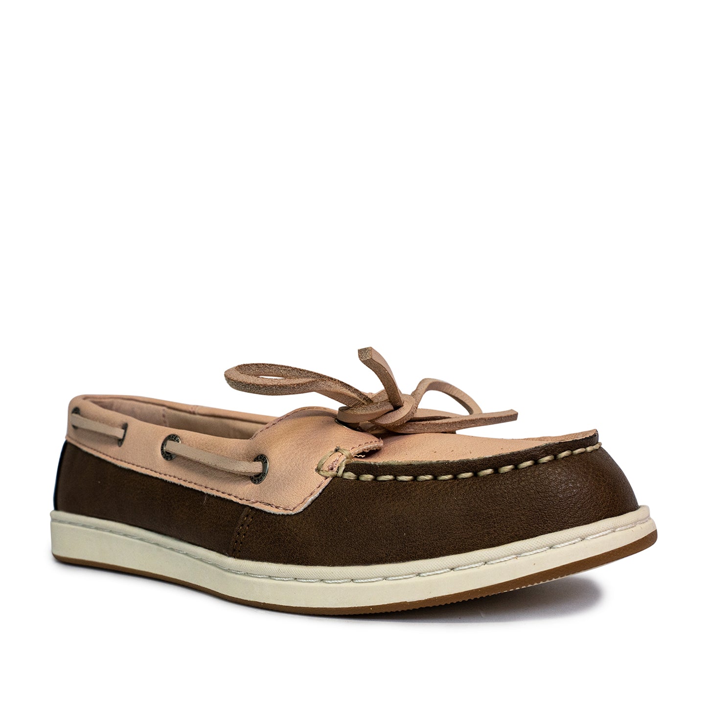 Sperry Women's Authentic Original™ Jewelfish 1-Eye Leather Boat Shoes Topsider - Rose Dust/Brown (25S00742)