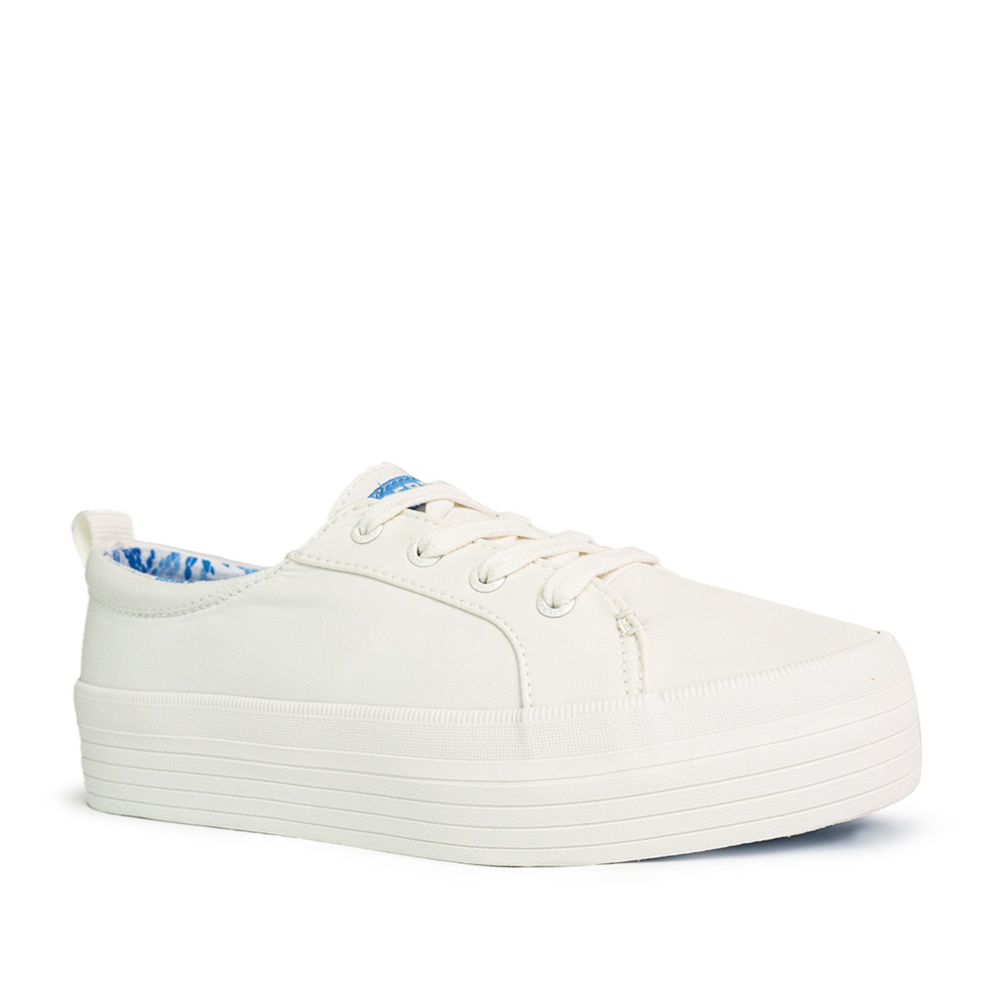 Sperry Women's Crest Platform II Sneakers - Off White/Blue Wave (25S00892)