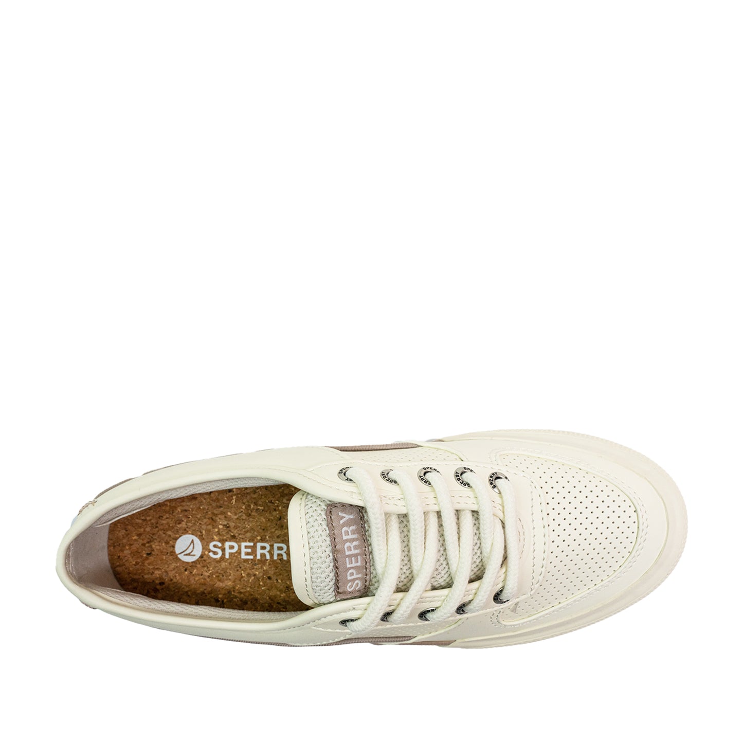 Sperry Women's Soletide Leather Sneakers - Off White/Mushroom (25S00942)