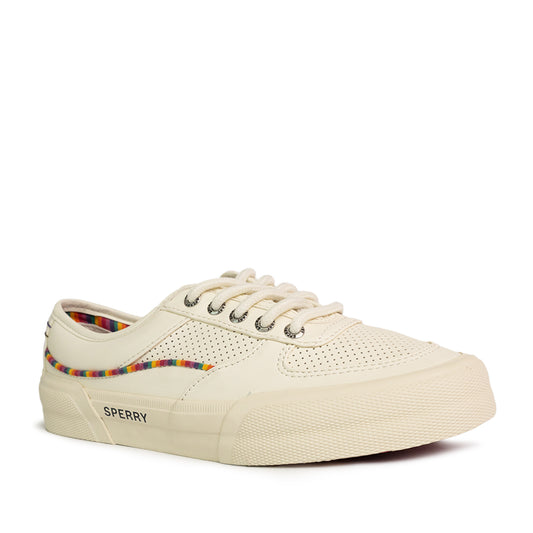 Sperry Women's Soletide Leather Sneakers - Light Beige/Rainbow (25S00952)