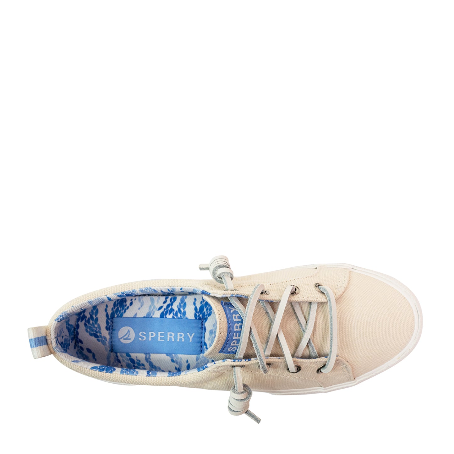Sperry Women's Pier Wave LTT CVS Sneakers - Off White/Blue Wave (25S01102)