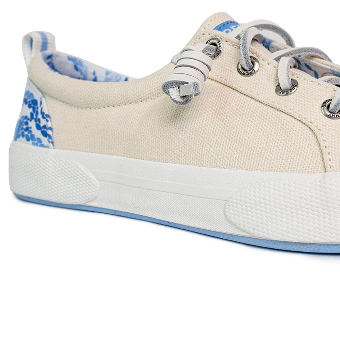 Sperry Women's Pier Wave LTT CVS Sneakers - Off White/Blue Wave (25S01102)