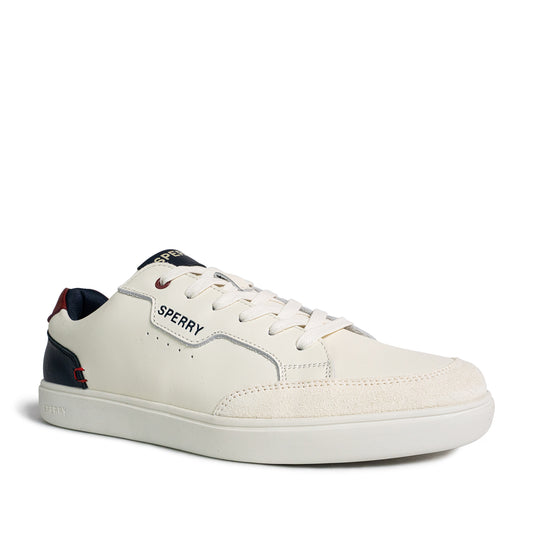 Sperry Men's Crew 90 Leather Sneakers - Offwhite/Navy/Red (25S05851)