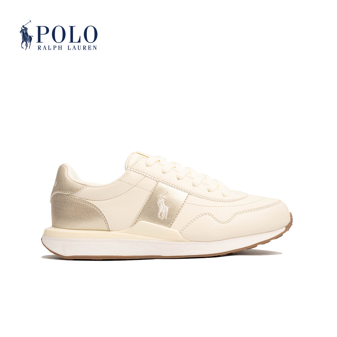 Polo Train 89 Sport Sneaker-Cream/Gold (121110)
