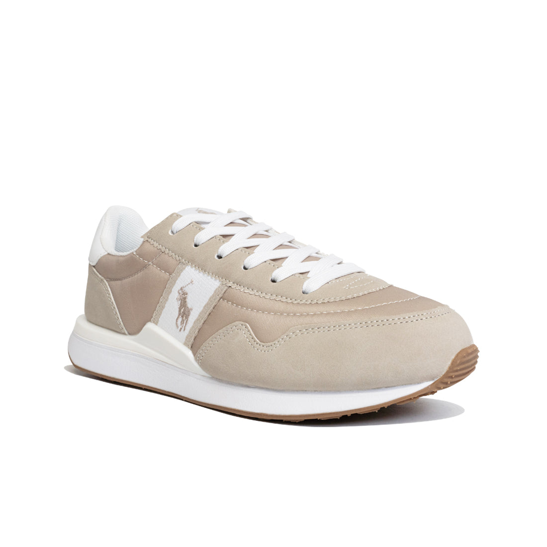 Polo Train 89 Sport Sneaker - White/Khaki (244127)