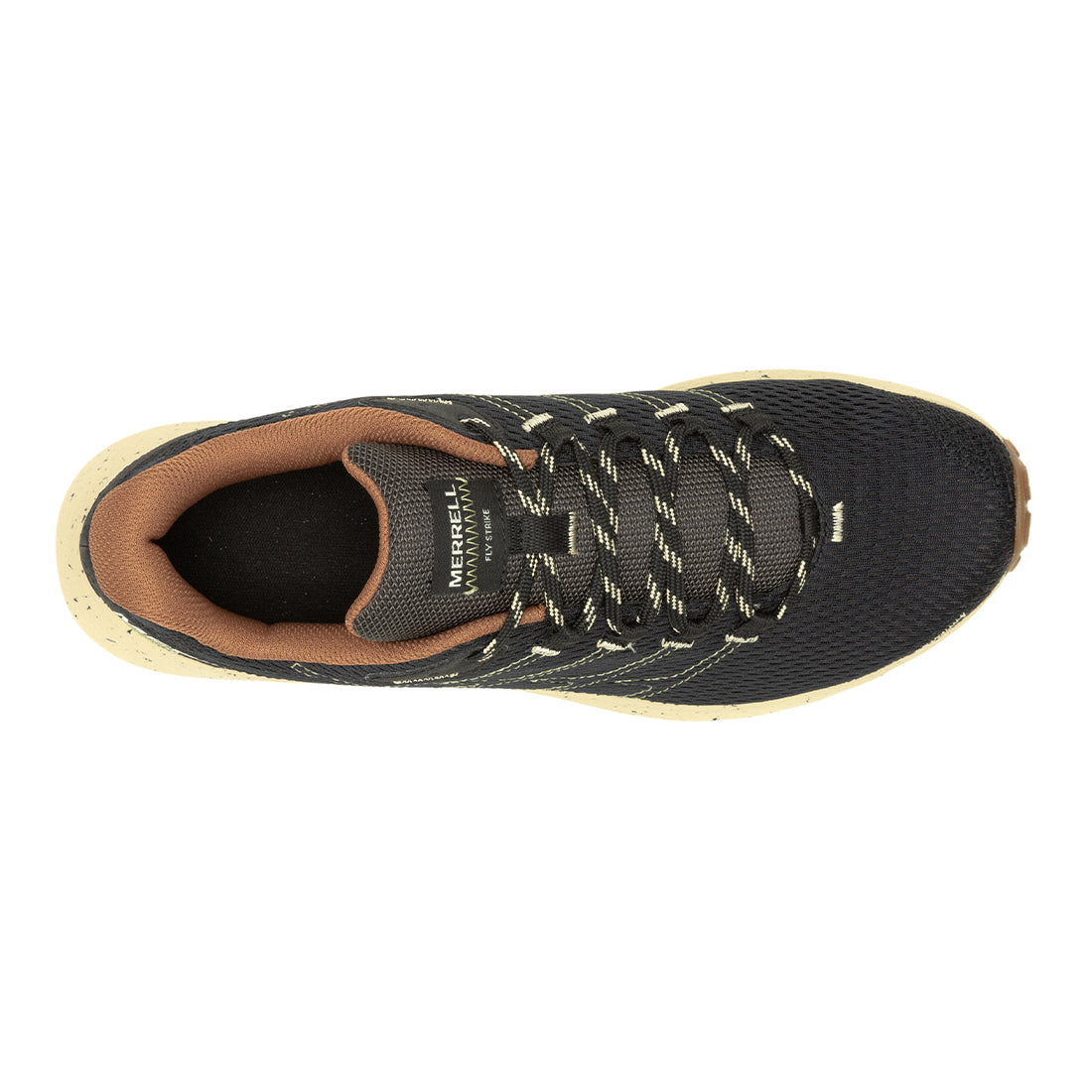 Merrell Fly Strike – Black/Mosstone Trail Running Shoes