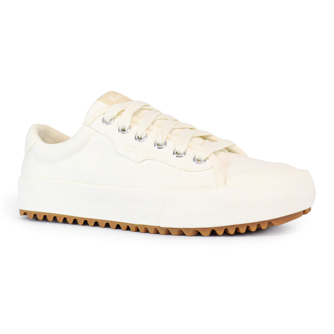 Keds Womens' Hiker Canvas SMU SS'24 Sneaker White/Beige (KC68171)