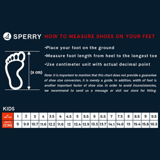 Sperry Kid's Bodie Washable Sneaker Dark Grey/Navy (SCK263443)