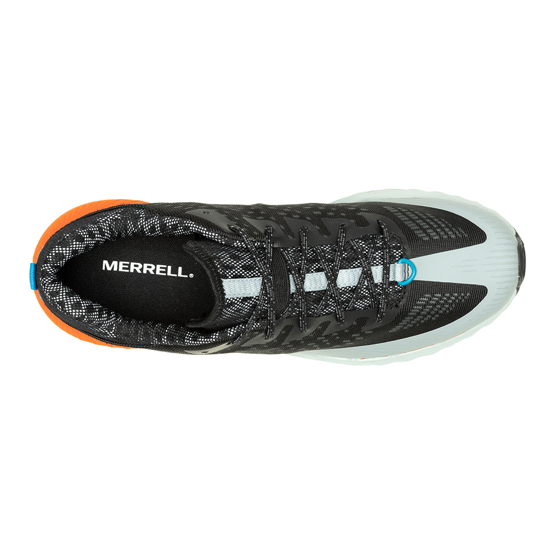 Merrell Agility Peak 5-Black/Tangerine Mens Trail Running Shoes