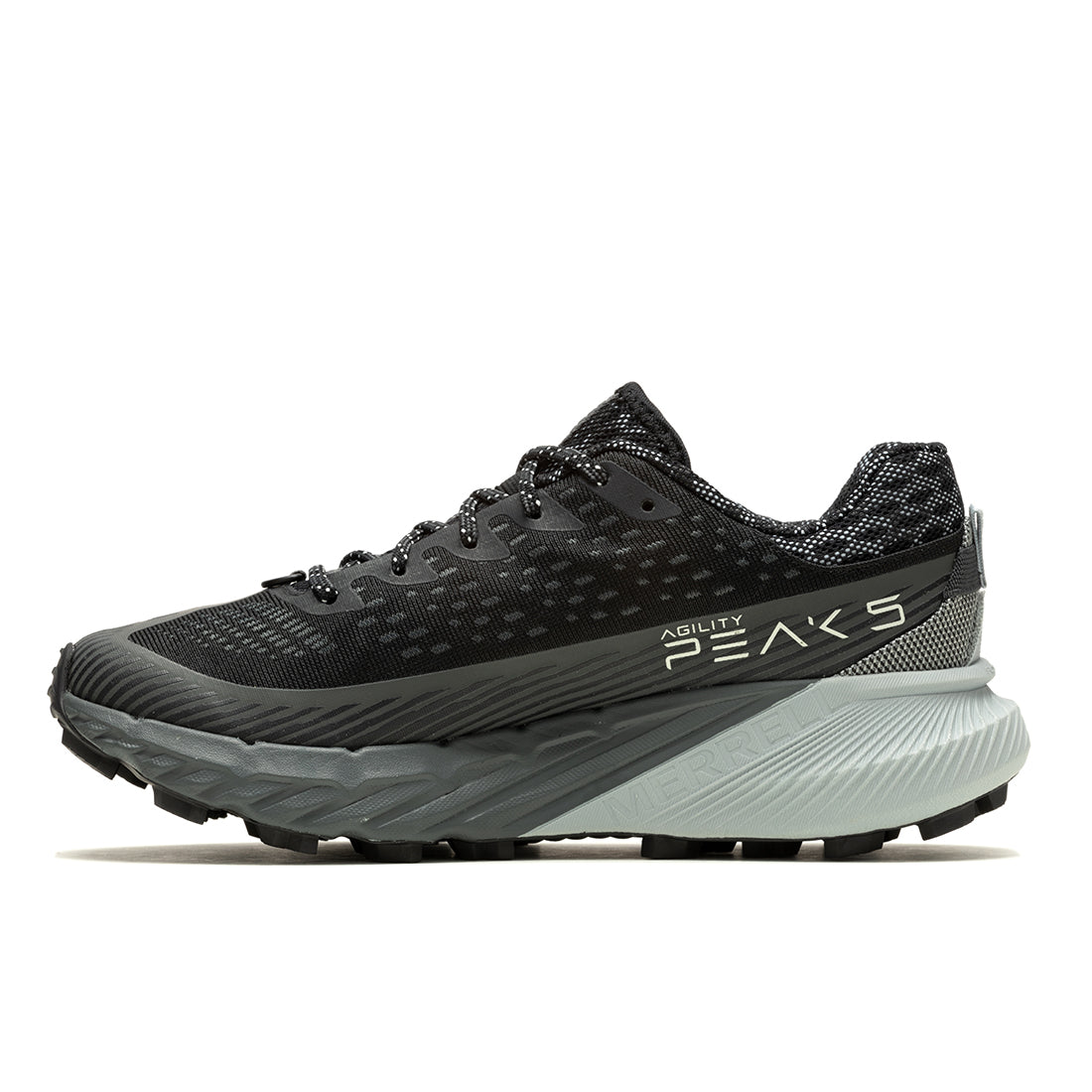 Merrell Agility Peak 5-Black/Granite Womens Trail Running Shoes