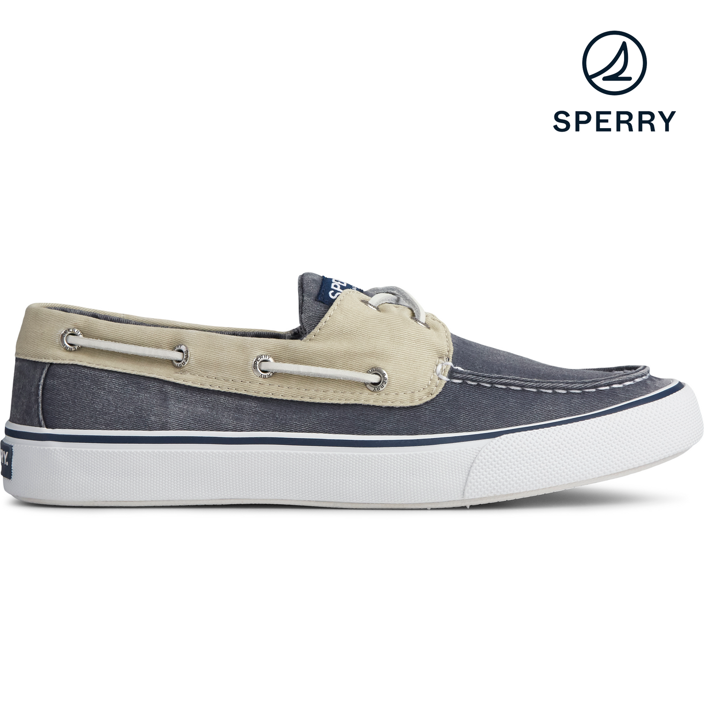 Sperry Men's Bahama II Sneaker - Navy/Khaki (STS22394)
