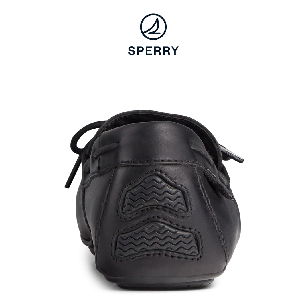 Sperry Men's Wave Driver 1-Eye Leather Loafer - Black (STS22760)