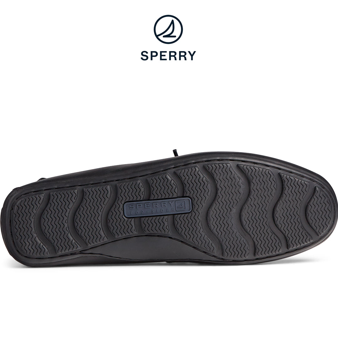 Sperry Men's Wave Driver 1-Eye Leather Loafer - Black (STS22760)