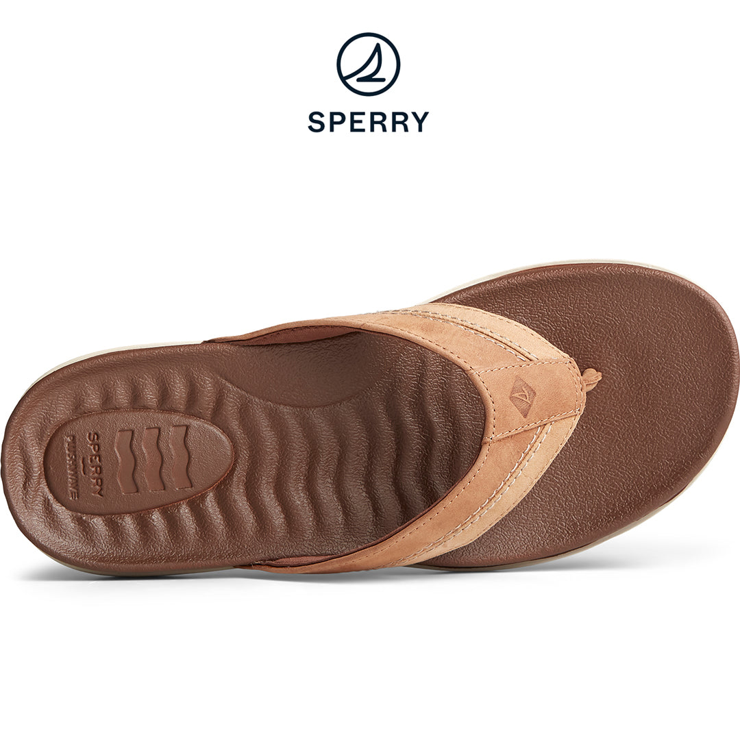Sperry Men's PLUSHWAVE Thong Sandal Tan (STS23332)