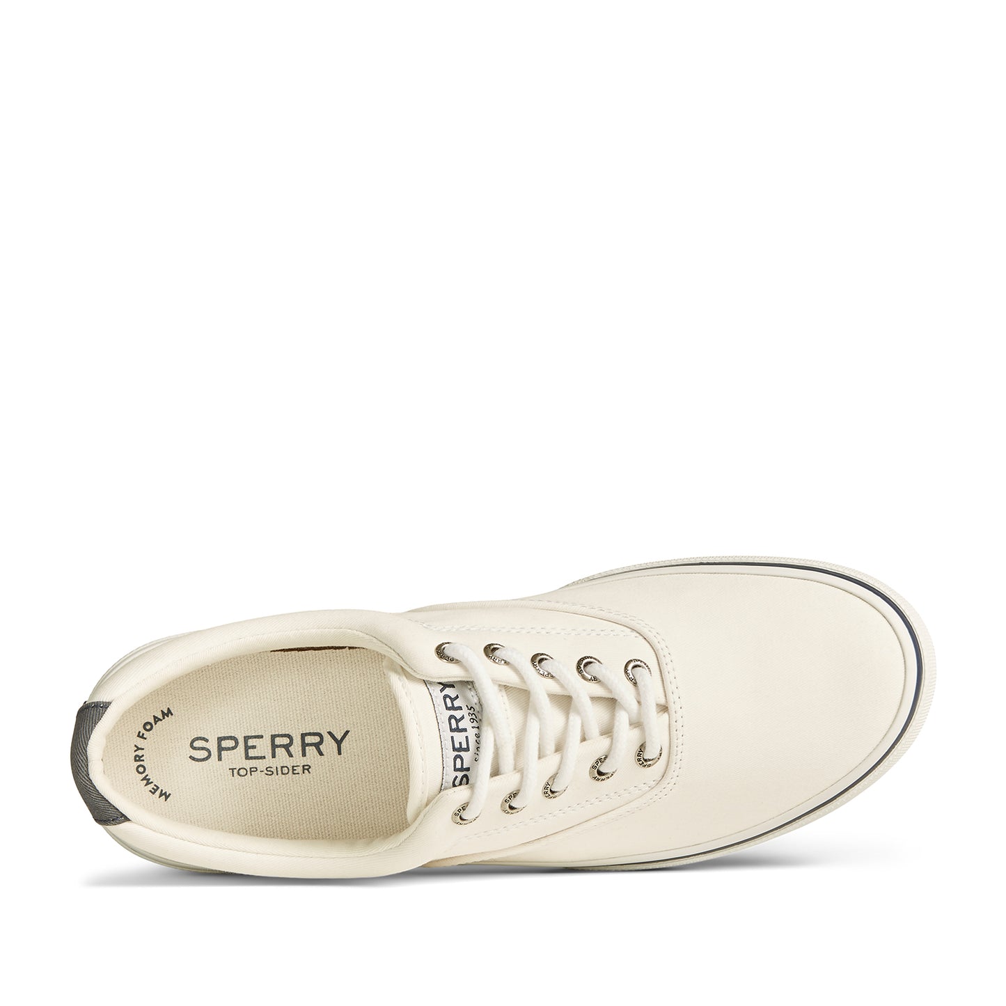 Sperry Men's Halyard CVO Saltwashed Sneakers - White (M139350090)