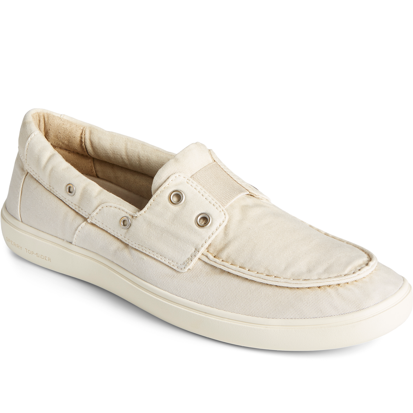 Sperry Men's Outer Banks 2-Eye Twill Boat Sneaker - Khaki (STS23752)
