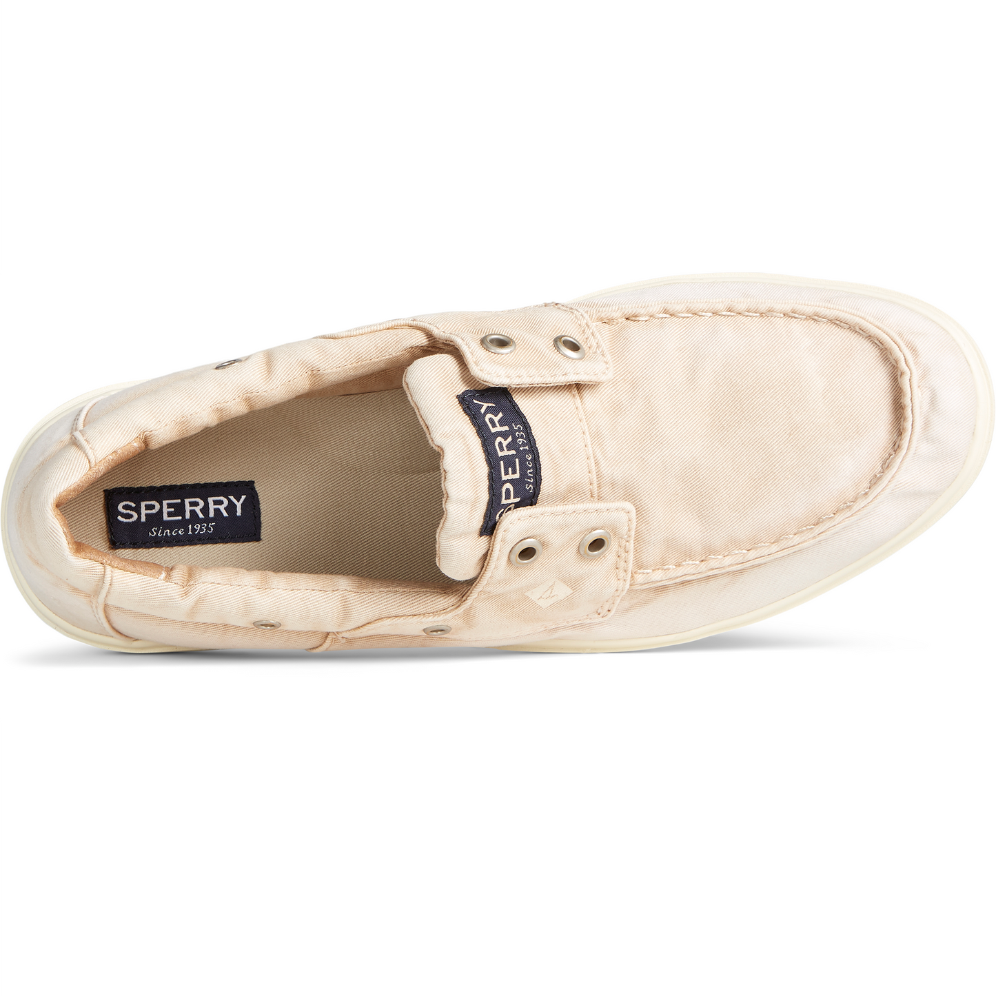 Sperry Men's Outer Banks 2-Eye Twill Boat Sneaker - Khaki (STS23752)
