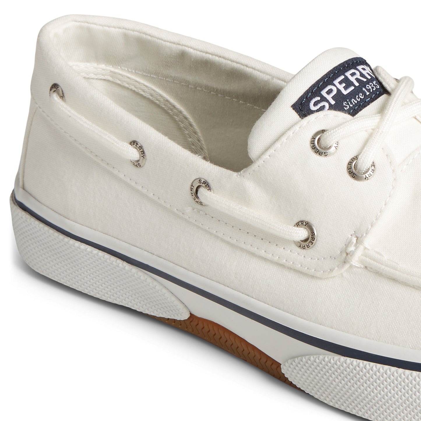 Sperry Men's Halyard 2-Eye Saltwashed Sneakers - White (M139351510)