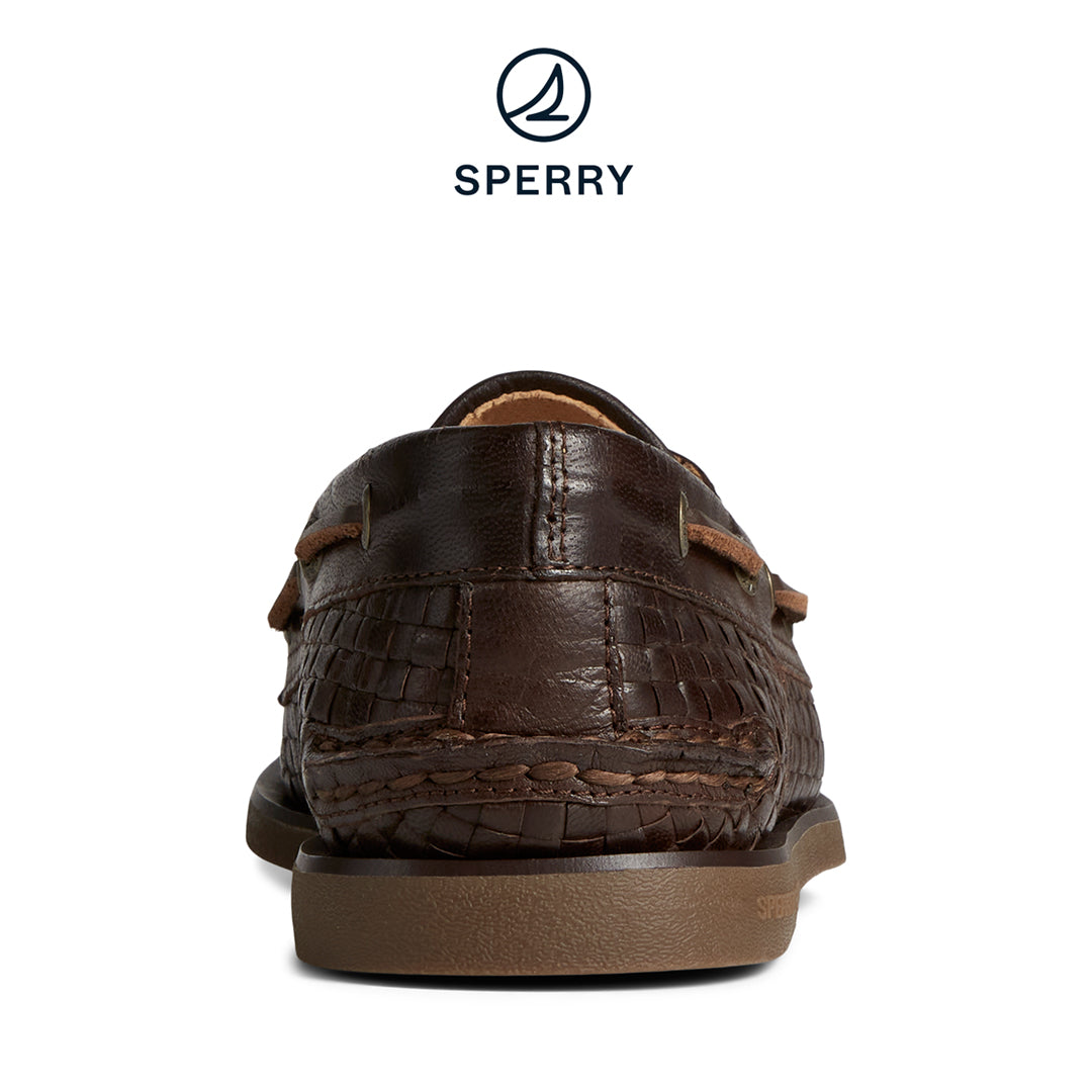 Sperry Men's Authentic Original™ Gold Cup™ Woven Boat Shoe - Brown (STS25052)