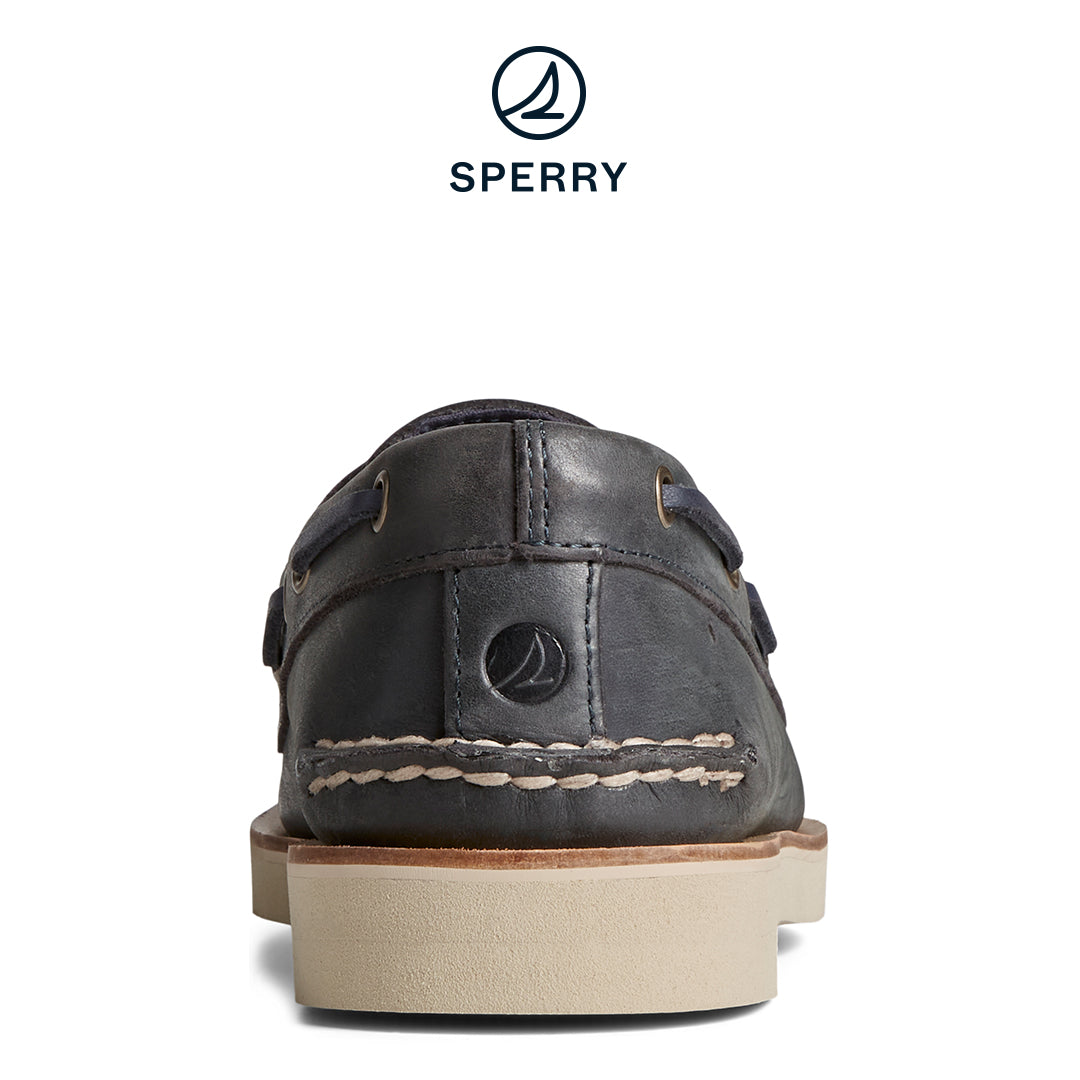 Sperry Men's Authentic Original 2-Eye Double Sole Cross Lace Boat Shoe Navy (STS25284)
