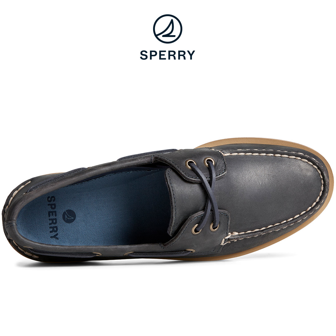Sperry Men's Authentic Original 2-Eye Double Sole Cross Lace Boat Shoe Navy (STS25284)