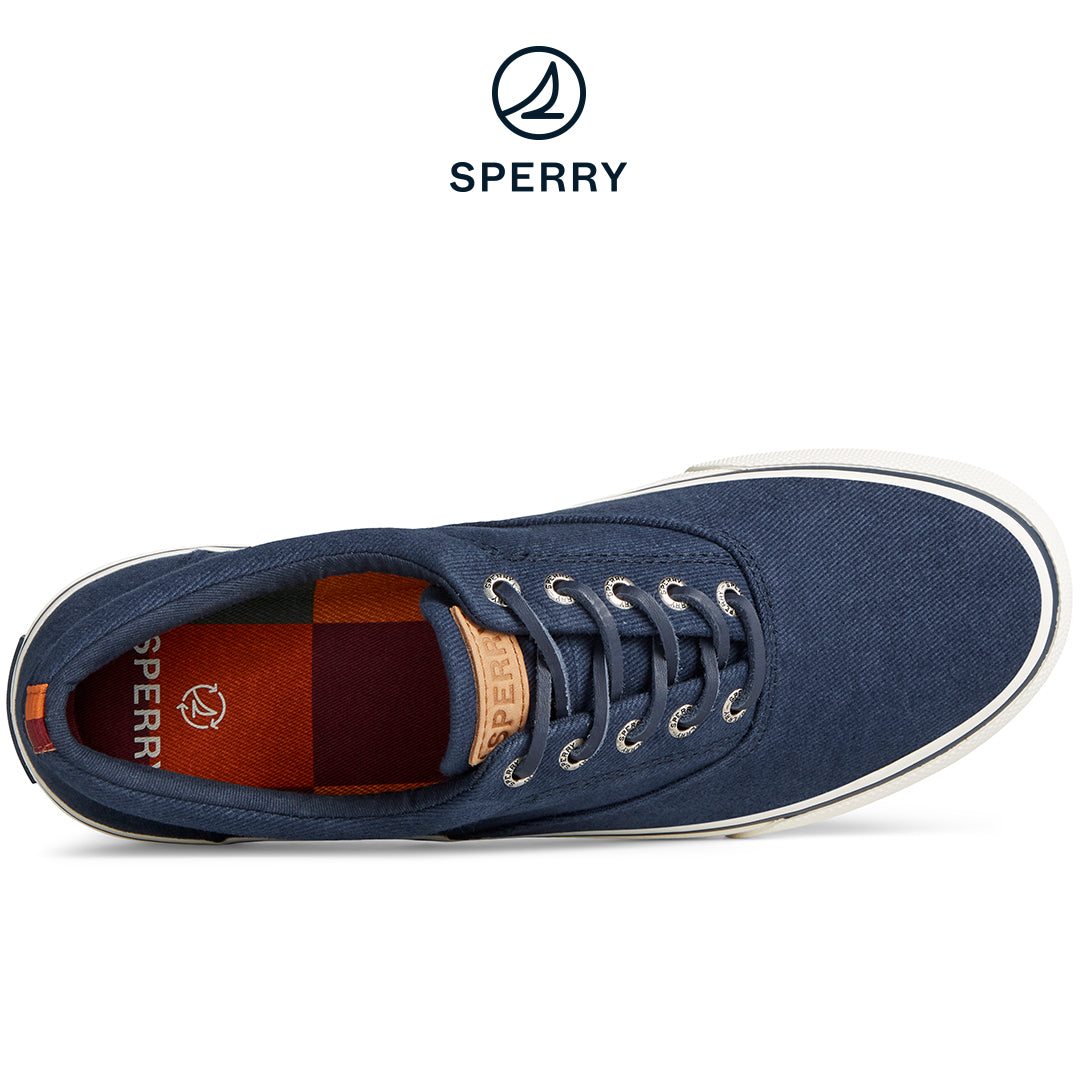 Sperry Men's SeaCycled™ Striper II CVO Textile Sneaker Navy (STS25512)