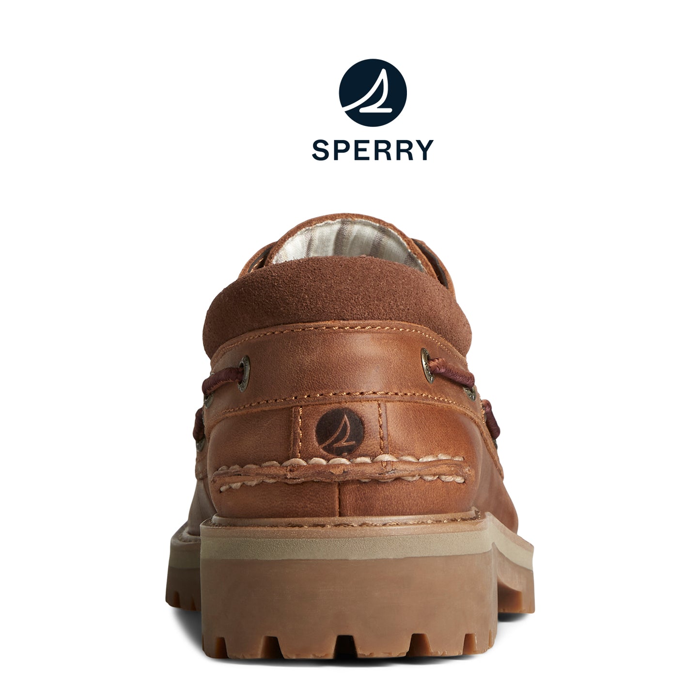 Sperry Men's Authentic Original™ Unlined 3-Eye Lug Boat Shoe Tan (STS25572)