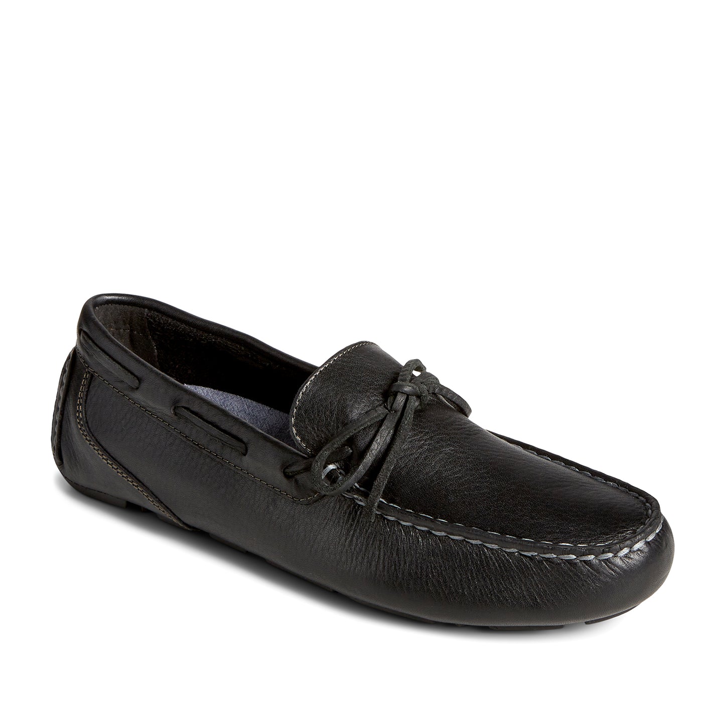 Sperry Men's Davenport Pull-Up Leather 1-Eye Casual Driving Shoes - Black (24F002310)