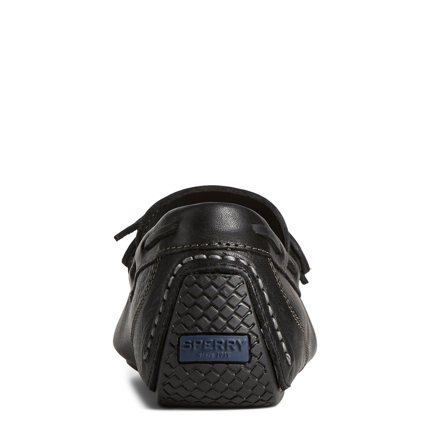 Sperry Men's Davenport Pull-Up Leather 1-Eye Casual Driving Shoes - Black (STS25626)
