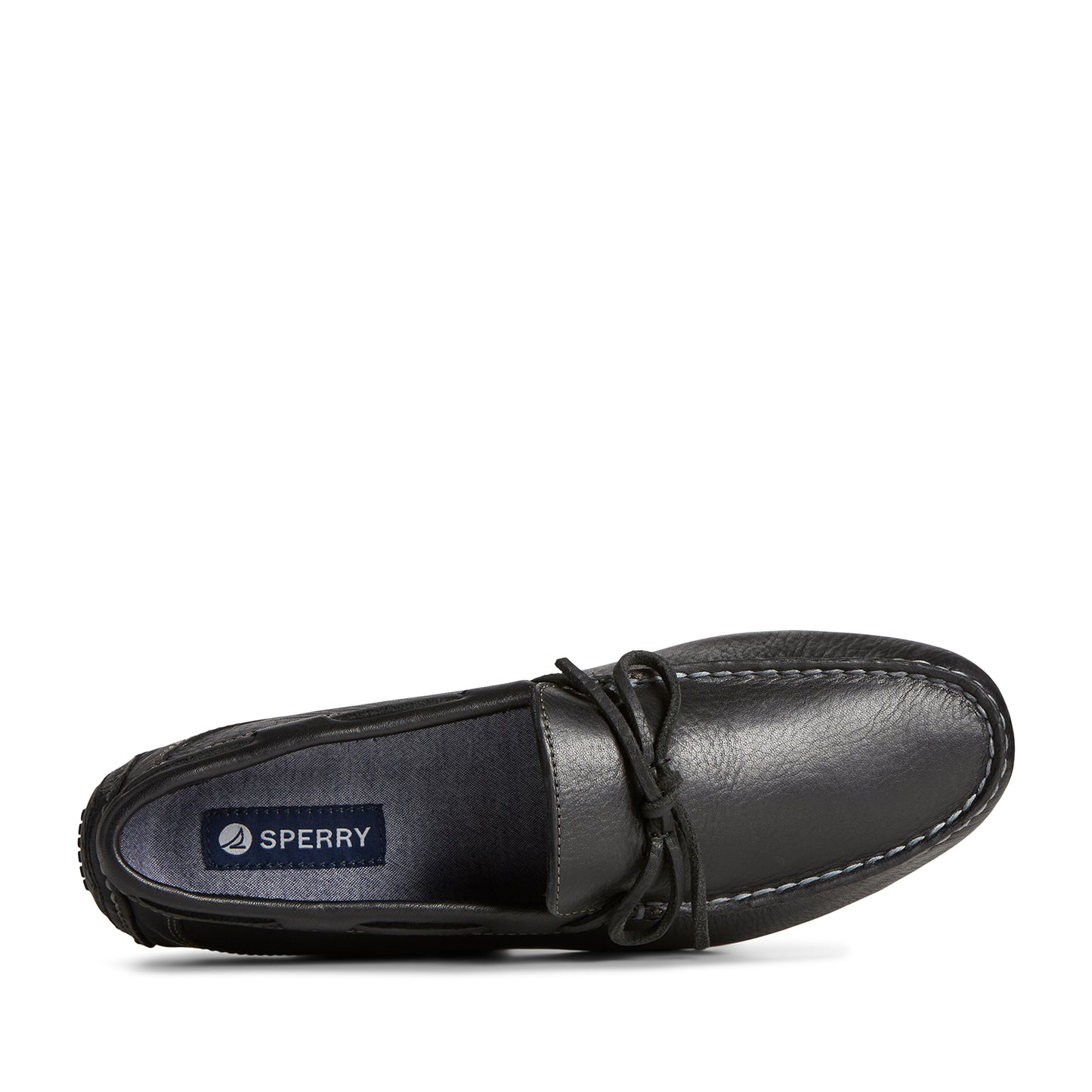 Sperry Men's Davenport Pull-Up Leather 1-Eye Casual Driving Shoes - Black (24F002310)