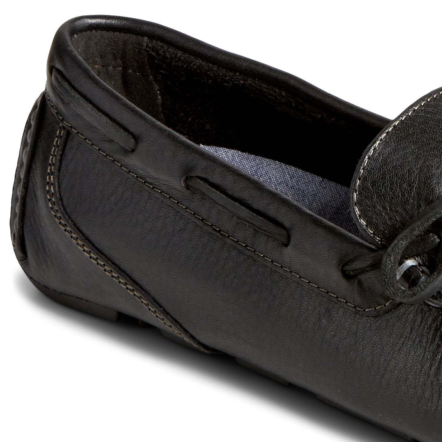 Sperry Men's Davenport Pull-Up Leather 1-Eye Casual Driving Shoes - Black (24F002310)