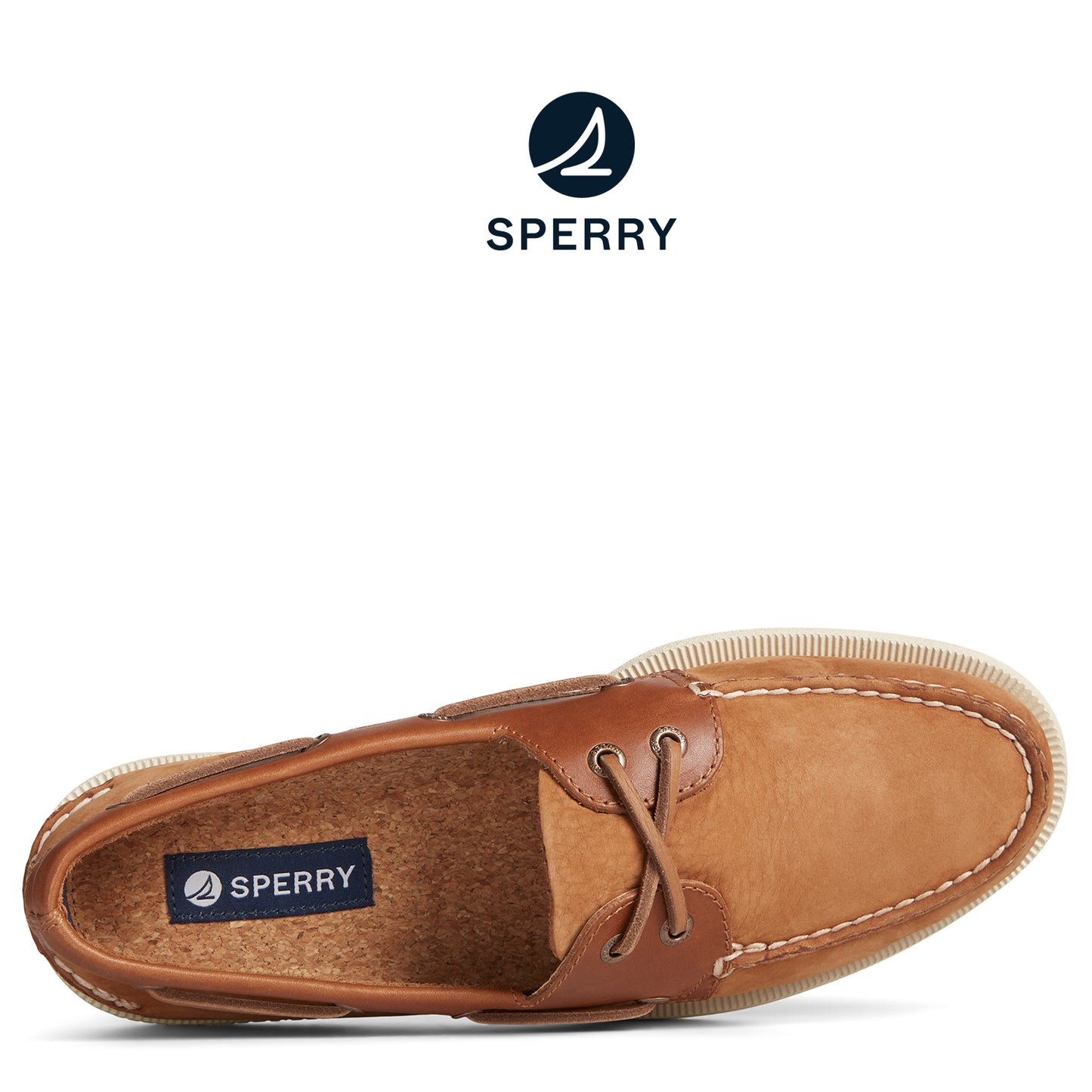 Sperry Men's Authentic Original™ Nubuck Boat Shoe Tan (STS25723)