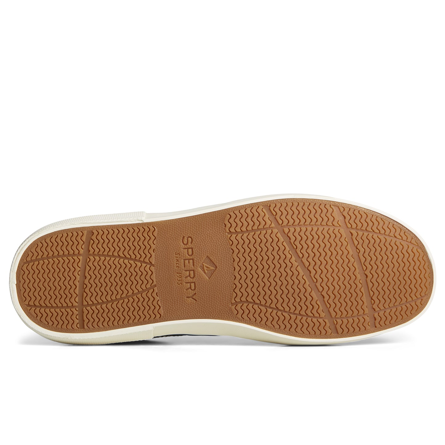 Sperry Men's CrossJack Court Sneakers White/Navy (STS25817)