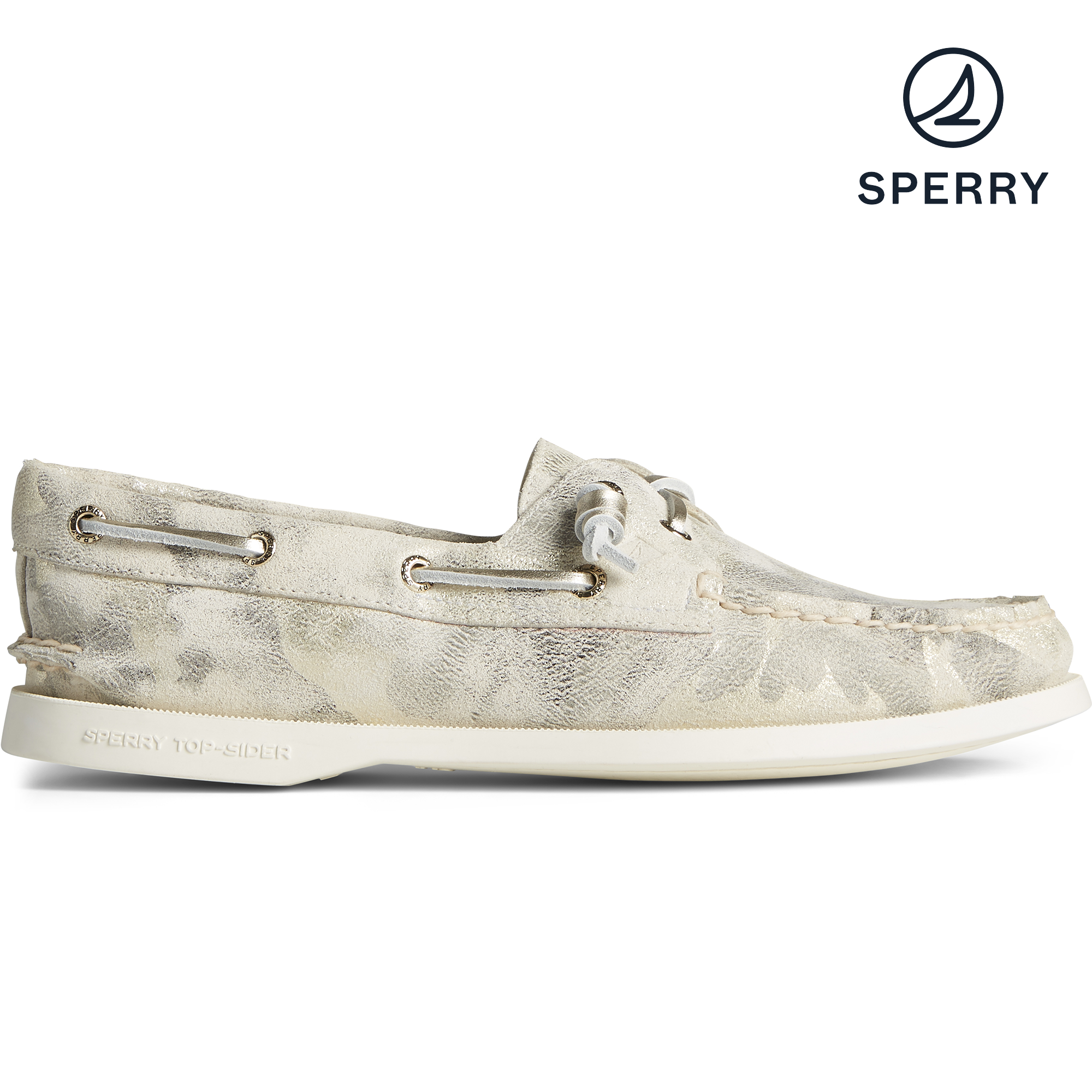 Sperry Women s Authentic Original Vida Metallic Camo Ivory Multi Boat