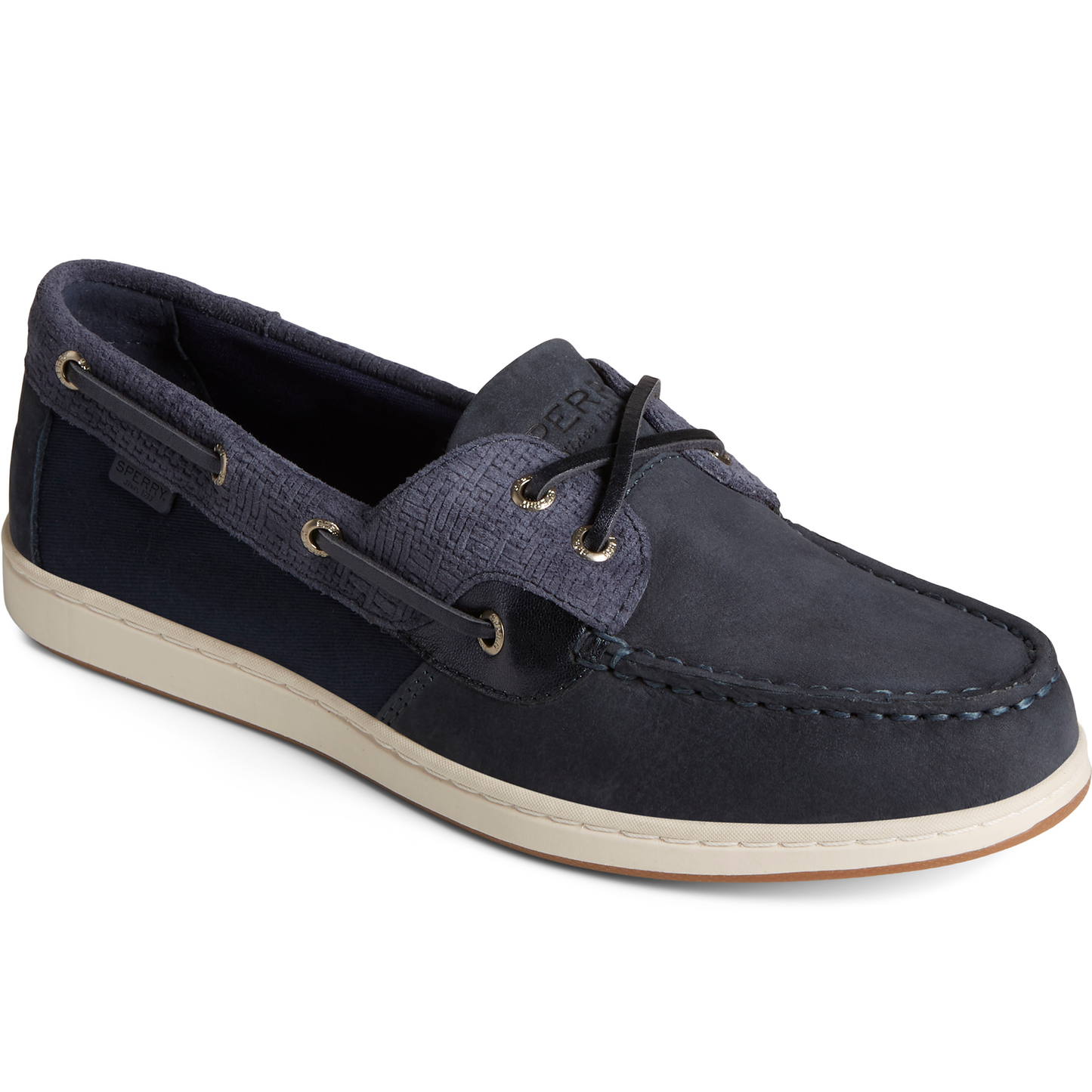 Sperry Women's Coastfish Woven Boat Shoes - Navy (STS87627)