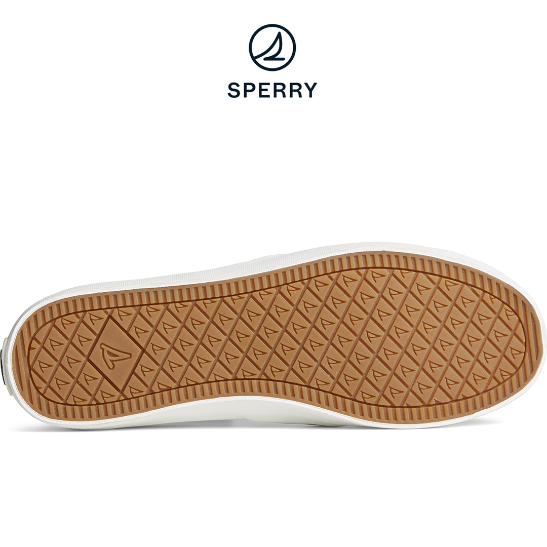 Sperry Women's SeaCycled™ Crest Twin Gore Canvas Sneaker White (STS88145)