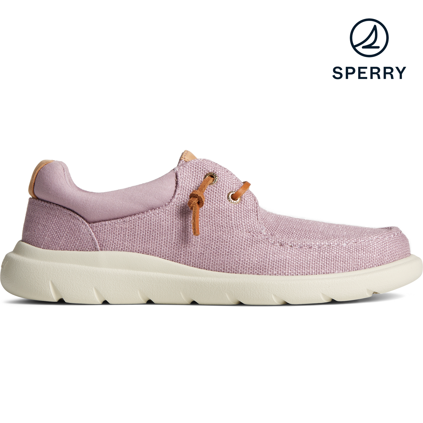Sperry Women's Captain's Moc Hemp Slip On Sneaker - Elderberry (STS88238)